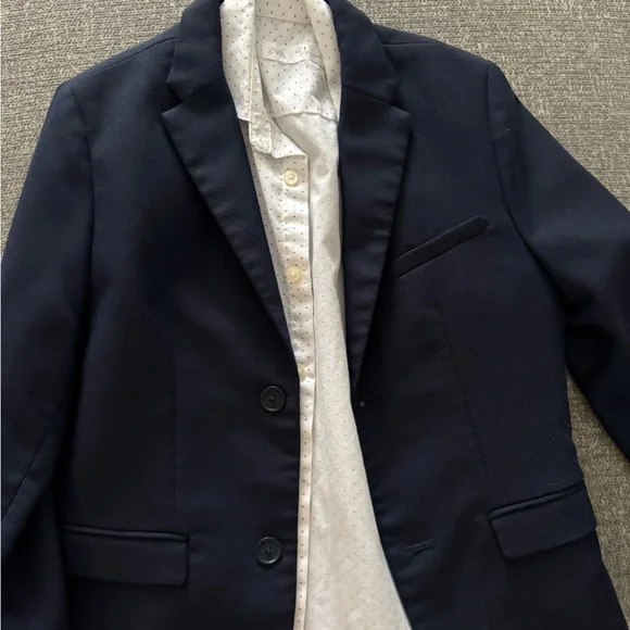 Zara navy blue suit set